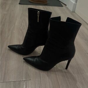 Zara Elegant Black Women's Ankle Boots